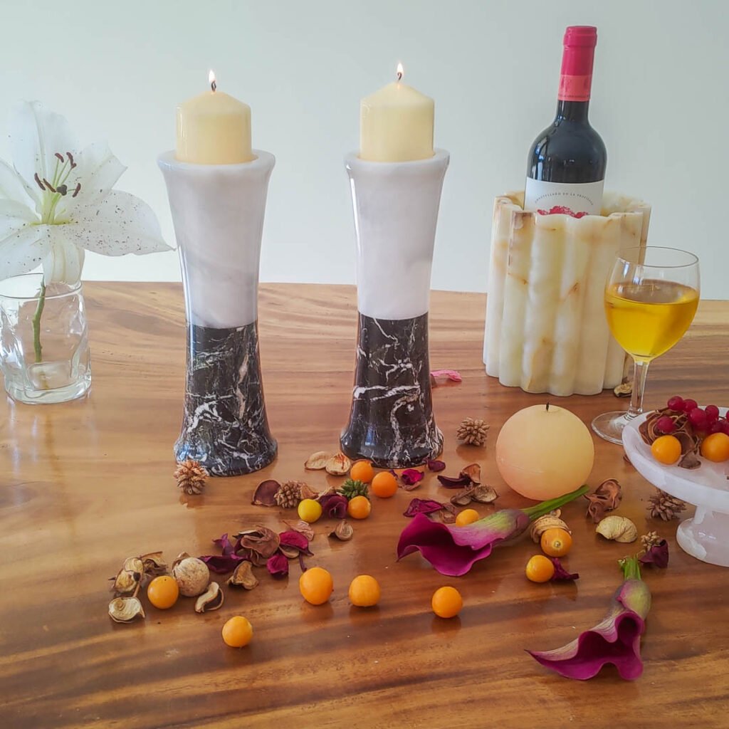 Kerzenhalter aus Marmor