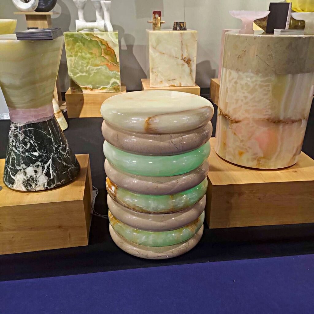 mesita de centro en ónix