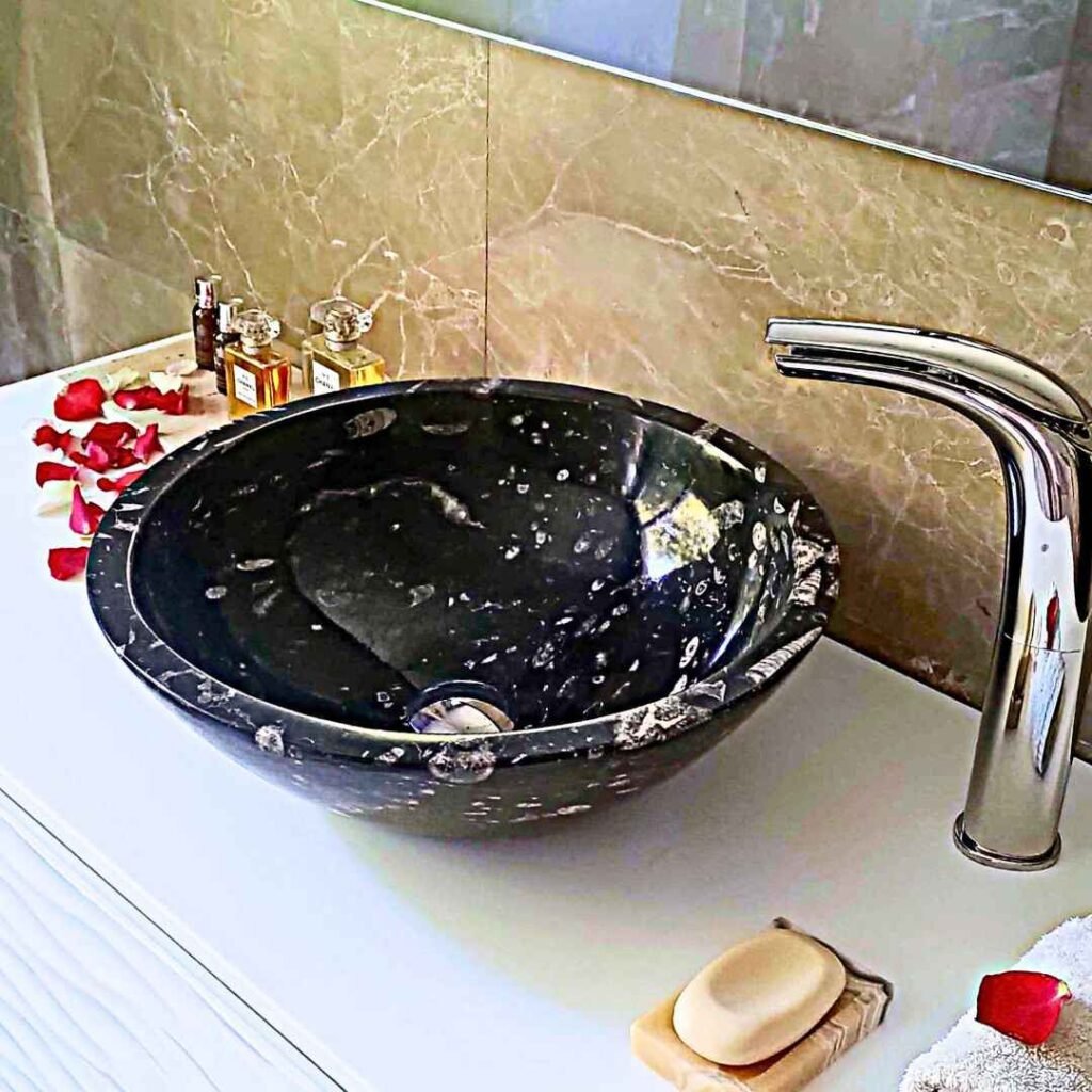 lavamanos marmol negro