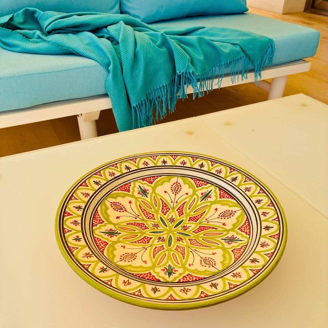 Piatto in ceramica marocchina grande – design orientale per la casa