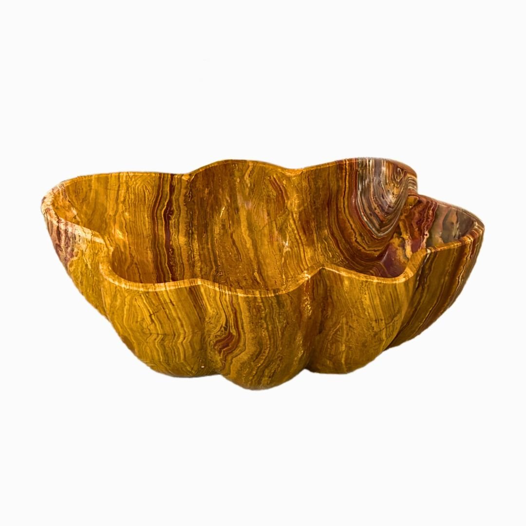 Handfat sten i brun onyx exklusivt tvättställ